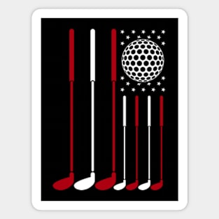 American Flag Golf Magnet